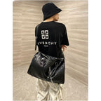 MoonCat Original Men s and Women s Extra Large Capacity Tote Bag Crocodile Pattern Handheld Luggage Travel Bag Crossbody Bag image 3