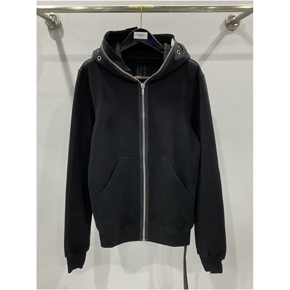 Ro Dark Style Men s Shark Shaped Breathable Chicken Eye Versatile Zipper Hoodie Knitted Coat Hoodie Loose image 2
