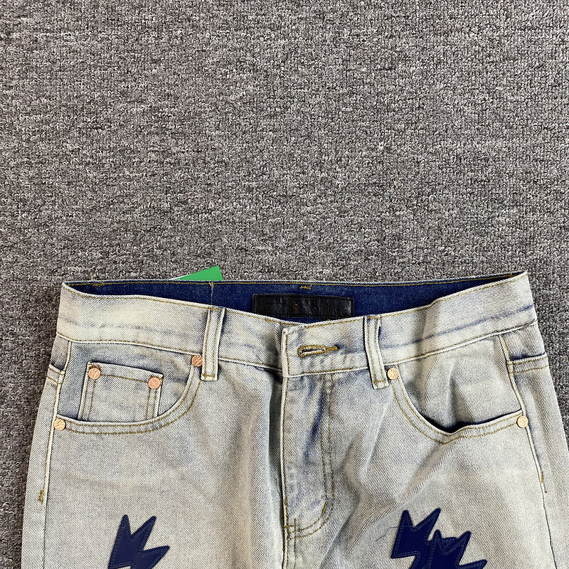 Amexnocap Lightning Bolt Gradient Jeans