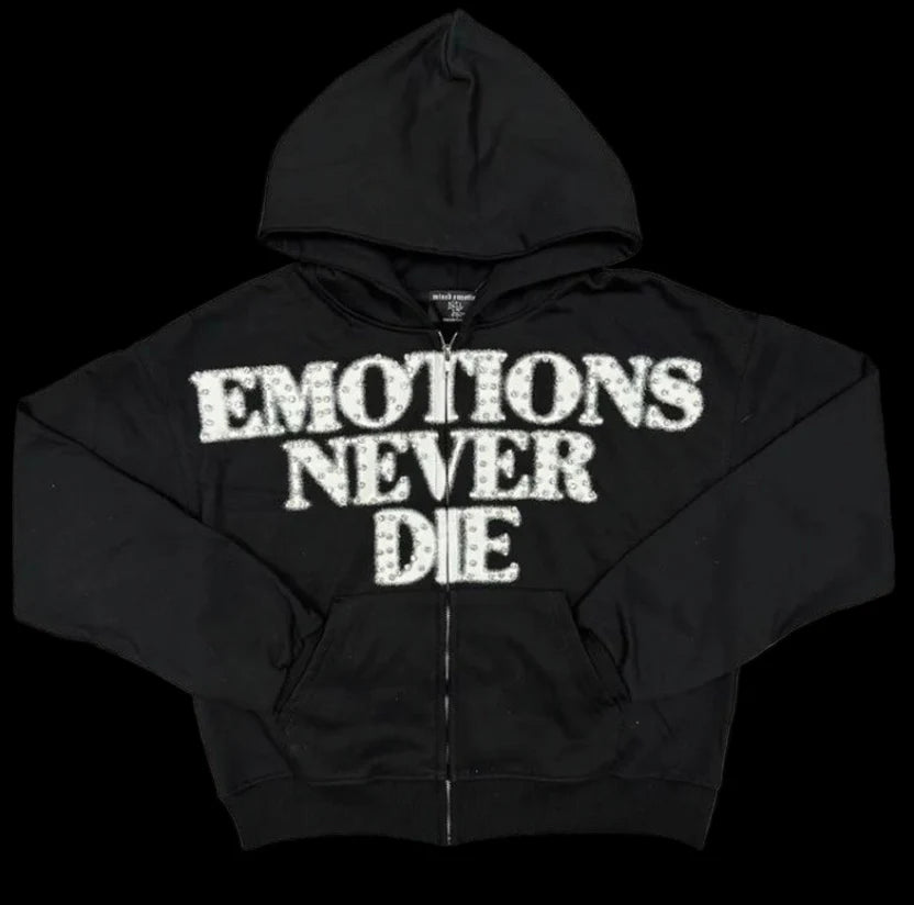 Mixed Emotions Rhinestone Hoodie End