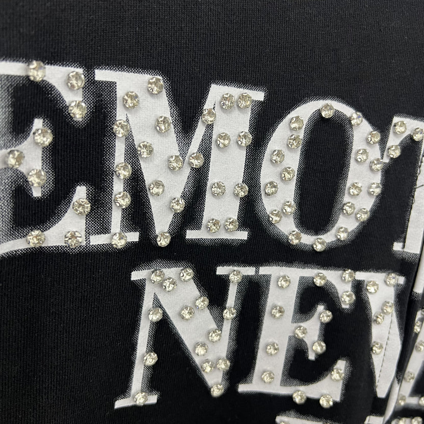 Mixed Emotions Rhinestone Hoodie End