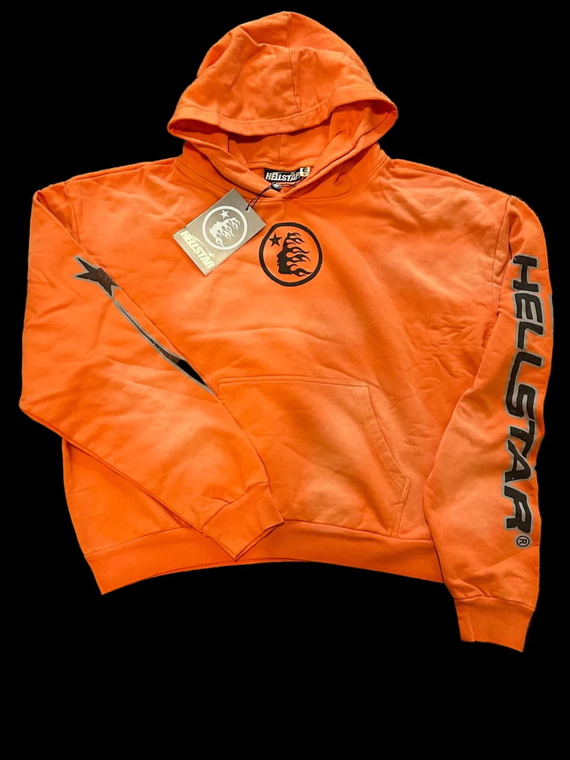 Fire Orange Hellstar Hoodie Rs. 5,999.00