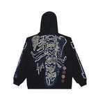 Travis Scott Cactus Jack For Fragment Skeleton ZipUp