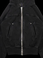 Shine Luxury Studios Fingerless Gloves Washable ZipUp Hooded Short Jacket Coat