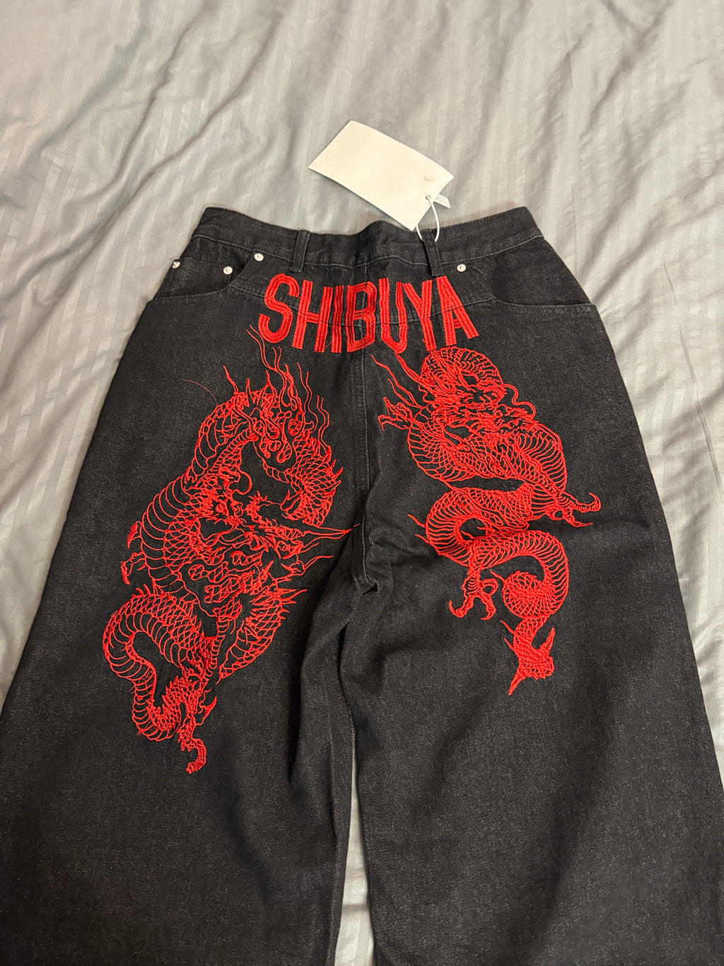 Shibuya Back Embroidered Raw Denim