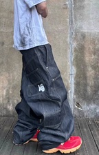 GrailZProject Baggy Raw Denim Hip Hop Fit