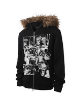 Y2K Fur ZipUp Hoodie