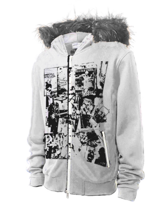 Y2K Fur ZipUp Hoodie
