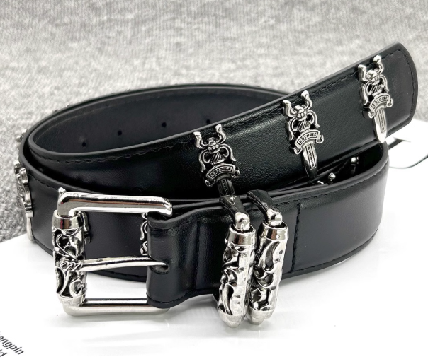 Chrome Hearts Belt Embossed/Embroidered