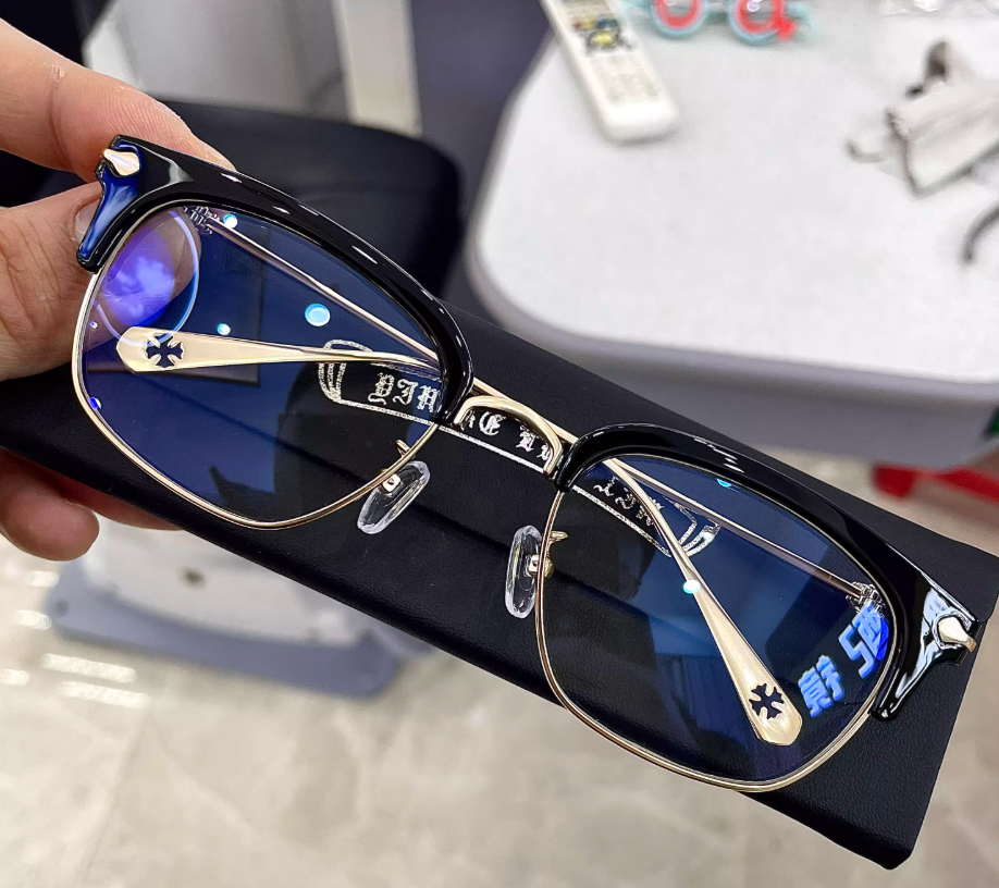 Chrome Hearts Upper Frame Engraving Glasses