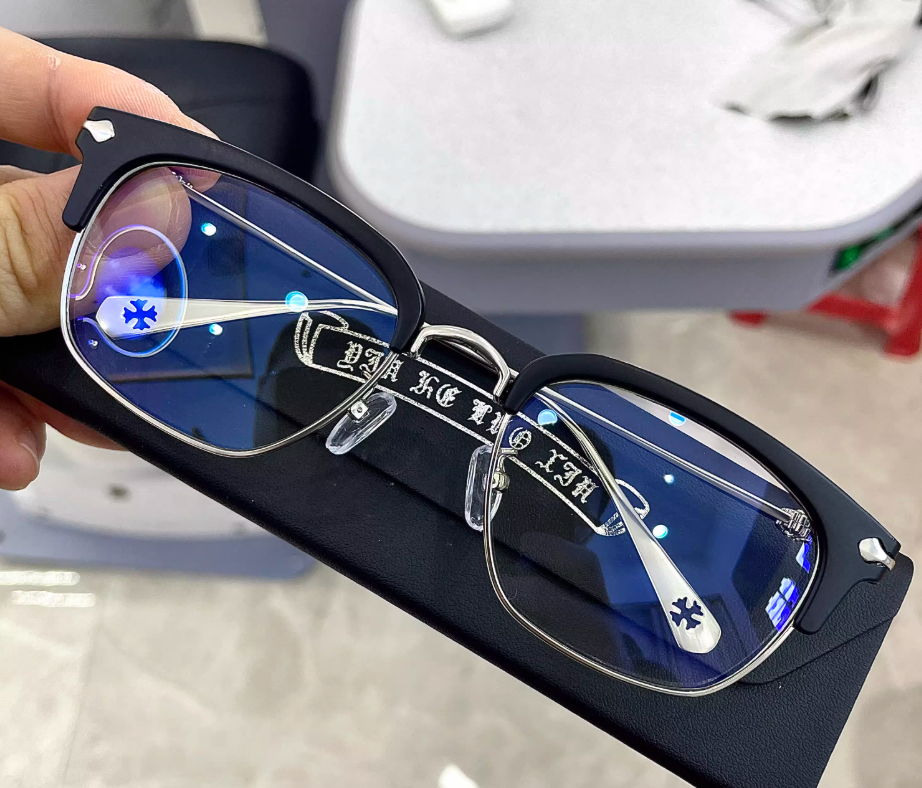 Chrome Hearts Upper Frame Engraving Glasses