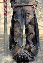 PersonSoul Inspired Ripped Acid Washed Denim