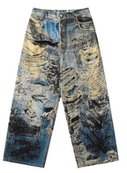 Distressed 3D Printed Denim
