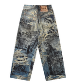 Distressed 3D Printed Denim