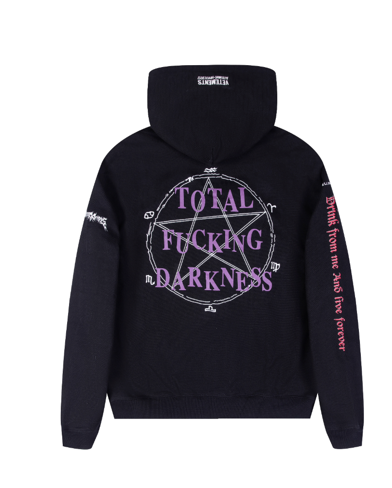 Vetements Total Fucking Darkness ZipUp Hoodie