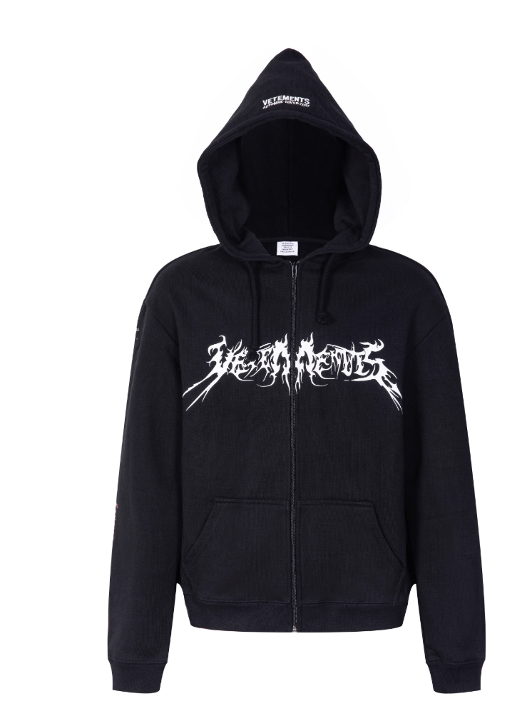 Vetements Total Fucking Darkness ZipUp Hoodie