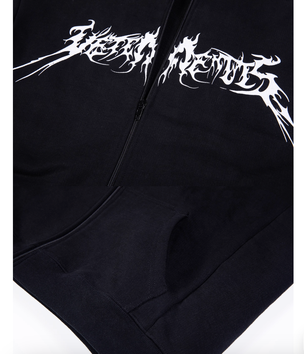 Vetements Total Fucking Darkness ZipUp Hoodie