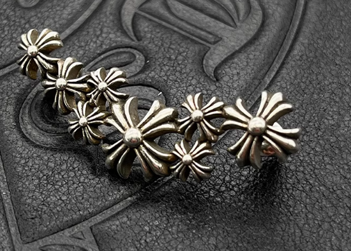 Chrome Hearts Flower Ear Rings