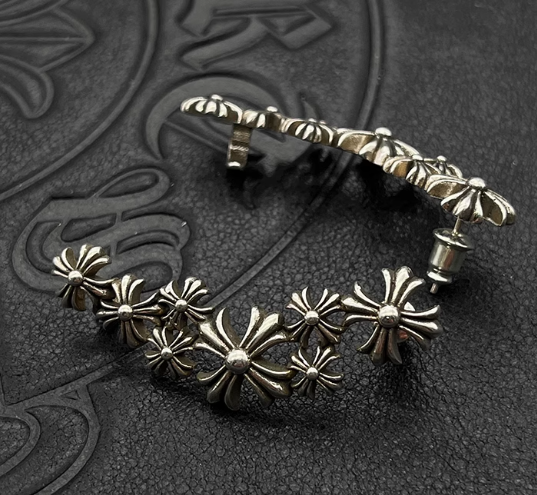 Chrome Hearts Flower Ear Rings