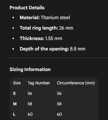 Rick Owens Thumb Ring