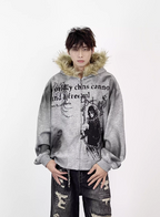 Y2K Fur ZipUp Hoodie