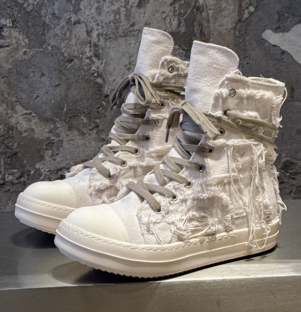 Rick Owens DRKSHDW  Ripped High Top