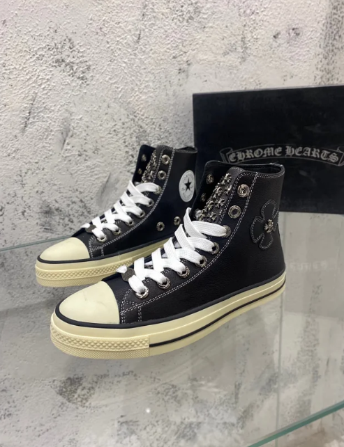 Chrome Hearts Converse High Top Sneaker