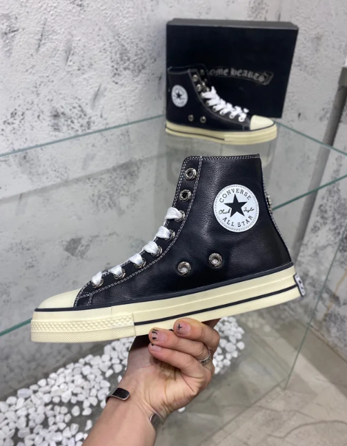 Chrome Hearts Converse High Top Sneaker