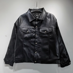 Chrome Hearts Back Embroidered Leather Jacket