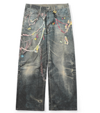 Acne Studios 1996 Trompe-l’Œil Chain Print Jeans