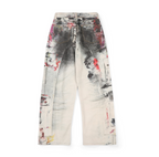 Acne Studios – 1996 Abstract Paint Print Cargo Jeans