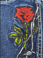JNCO Rose Skull Denim