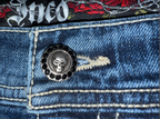 JNCO Rose Skull Denim