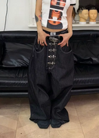 Baggy Clasp Raw Denim