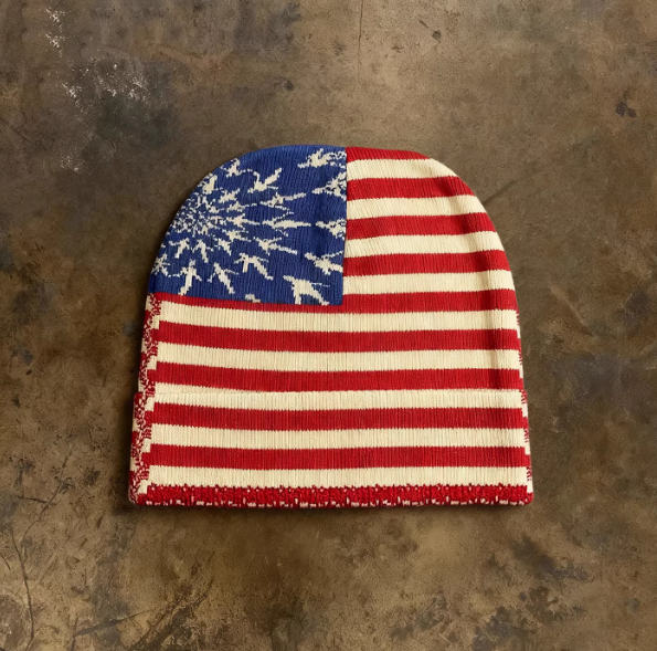 Y2K USA Flag Beanie