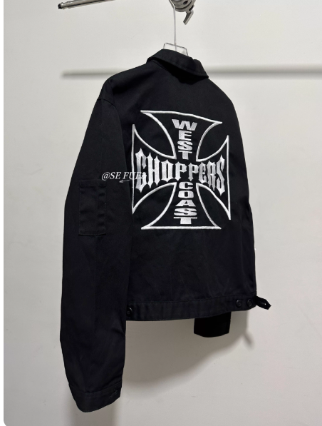 West Coast Choppers Black Denim Jacket
