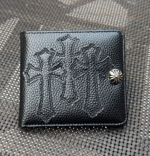 Chrome Hearts Patch Cross Leather Wallet