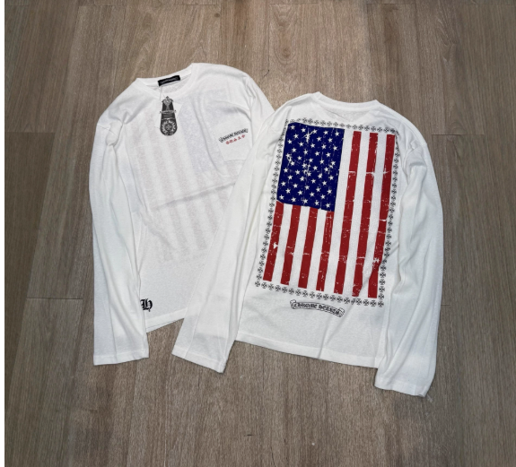 Chrome Hearts USA Flag Longsleeve