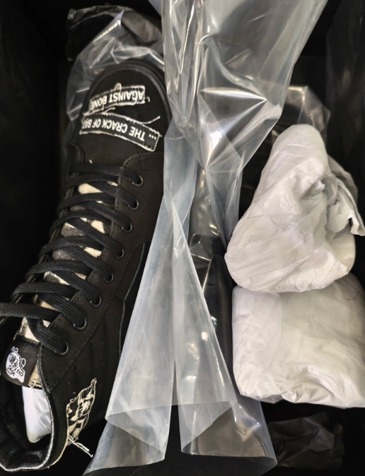 ERD x Vans Hi Top Canvas Sneakers