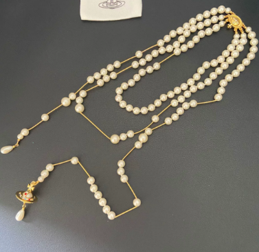 Vivienne Westwood Tear Drop Necklace and Earrings