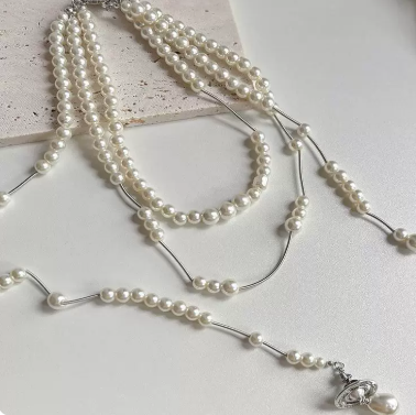Vivienne Westwood Tear Drop Necklace and Earrings