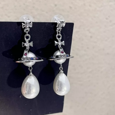 Vivienne Westwood Tear Drop Necklace and Earrings