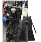 Budget Rick Owens Waxed Flared Denim