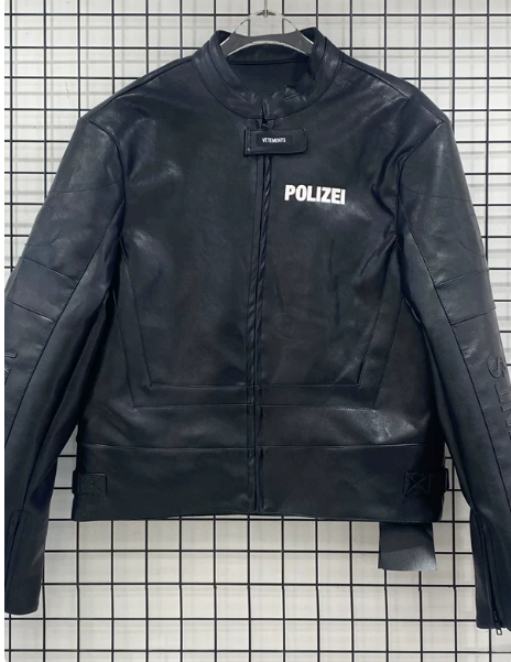 Vetements Polizei Leather Jacket