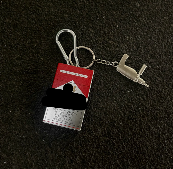 Cigarette Box Keychain