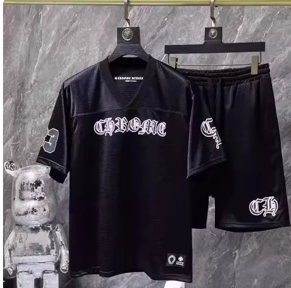 Chrome Hearts Short Sleeve Jersey and Shorts