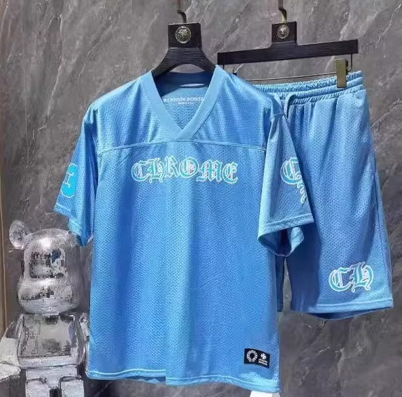 Chrome Hearts Short Sleeve Jersey and Shorts