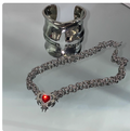 Y2K Cyber Heart Neckchain