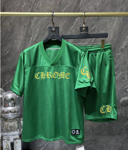 Chrome Hearts Short Sleeve Jersey and Shorts