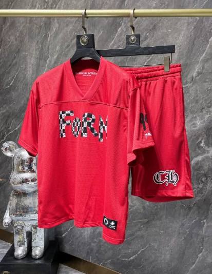 Chrome Hearts Short Sleeve Jersey and Shorts
